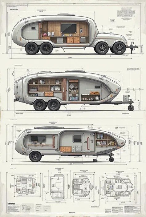 A plan of a trailer