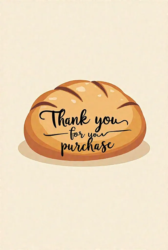 Logo of a bread that says thank you for your purchase Panaderia Vidal