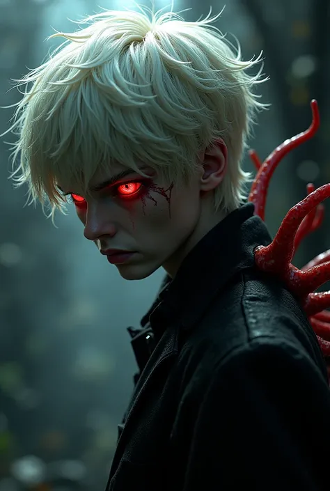 Create an image of Kaneki Ken that looks really epic