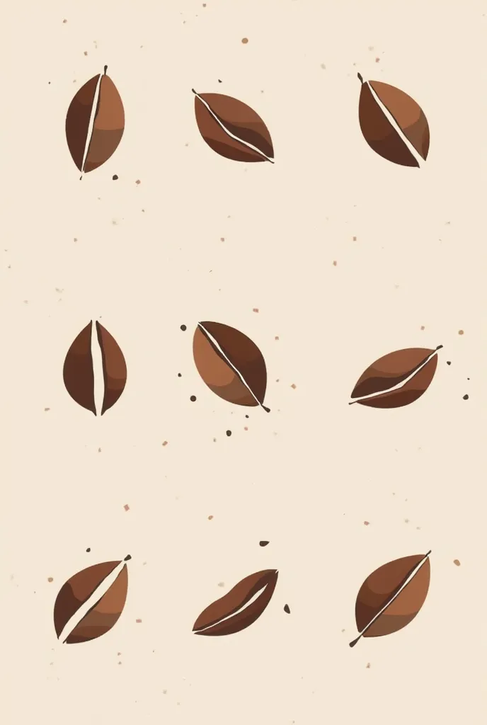 abstract icons inspired by a round-shaped cocoa in a minimalist style similar to an elegant and sophisticated logo that works with a chocolate chocolate company