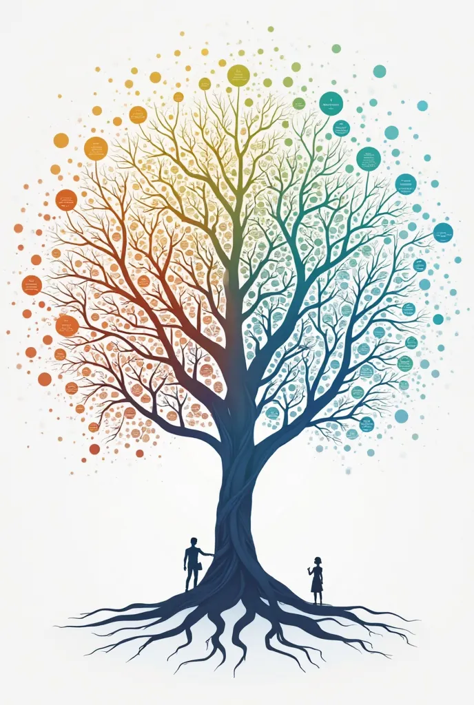 Globalization and its Dimensions concept map from tree network