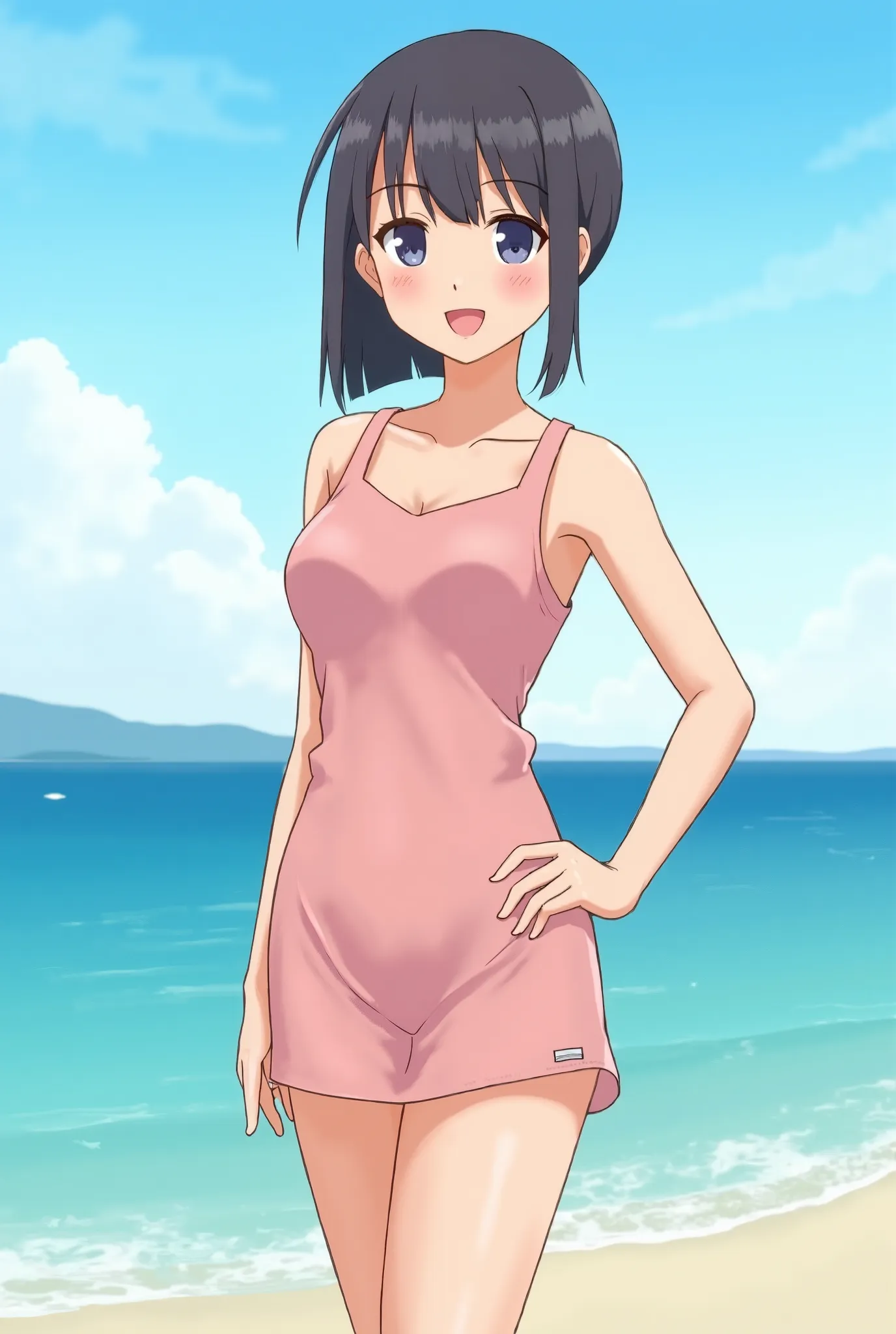 Hello, my name is Naughty. I love the sky and the sea. Personally, I like to go to the Andaman Sea. My character is cheerful, gentle, small talk.
The style of the dress is simple and comfortable. It helps to create an image.