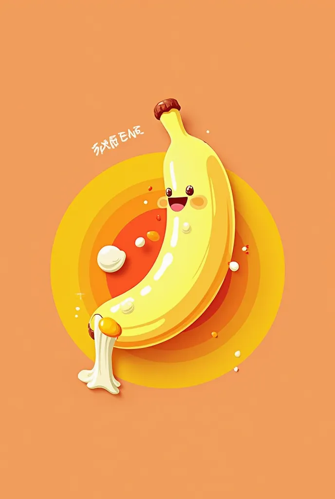 A brand logo for my snack business 
Name: Bananegg 
Tagname: feel the melt-in-your-mouth texture, taste the sweet banana flavor.
Color: combination of red and yellow 