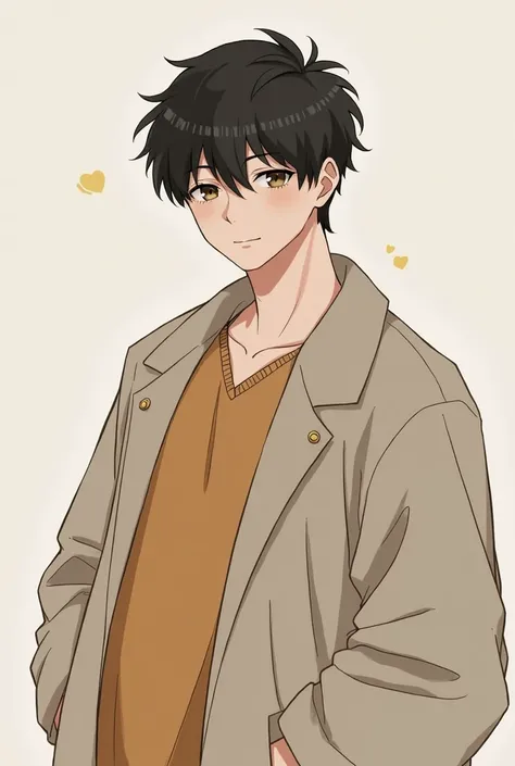 Gender is male appearance, Identity : Si-jun is tall,, has a chubby body,, always has a bright smile. has warm eyes,, has a charm that makes others feel comfortable. He thinks of himself as a 'friend of a friend' and, is always there for his friends.  