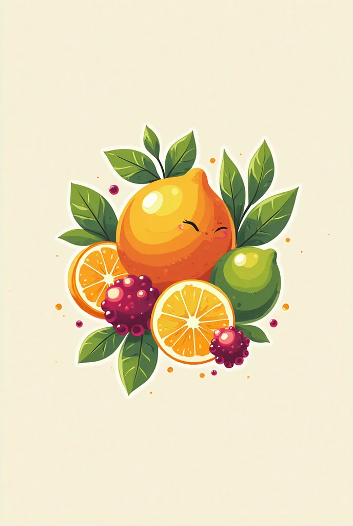 Fruity logo to be printed on a hand cream 