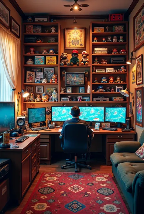 Toy and video game room