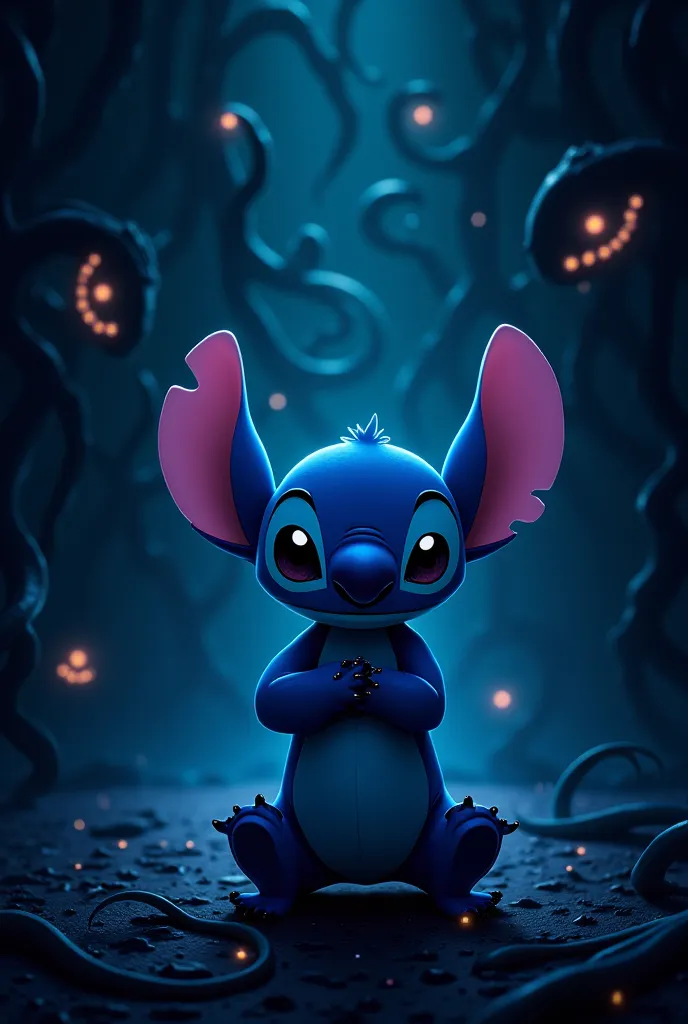 Stich wallpaper being from the slithering house