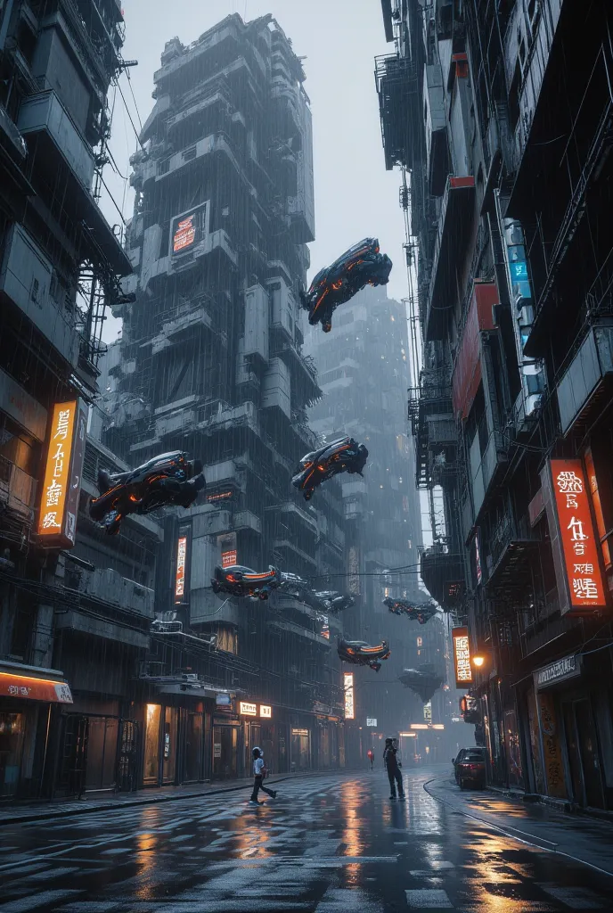  Cyberpunk City,  cinematic composition, very well detailed, hyperrealistic, realistic, photorealistic, dynamic lighting, very well detailed, movie-like scenery, Studio Scenery , Studio Lighting, rain,