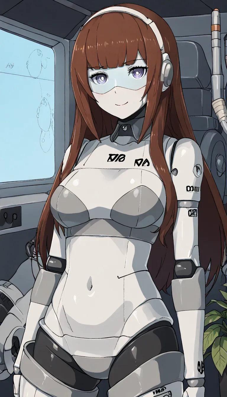 masterpiece, best quality, extremely detailed, (8K, 4K, Best Quality, hight resolution, 超A high resolution:1.1), ,8k portrait, Japaese android Girl,Plump , dark black leg cover,announcer,control panels,android,Droid,Mechanical Hand, Robot arms and legs, Bl...