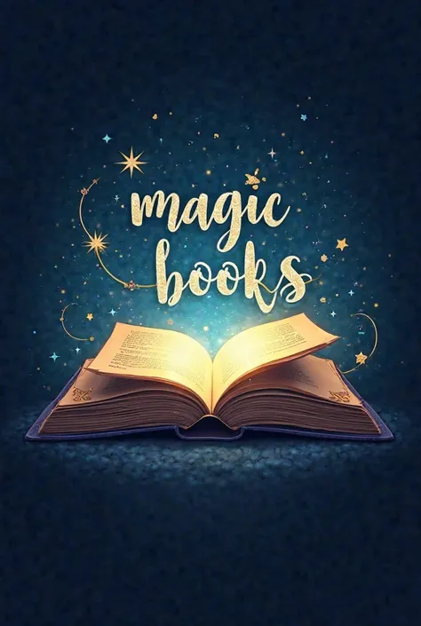 A book logo that says "Magic books" 