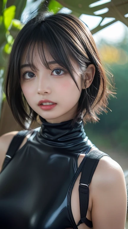 (  Hyperreality  : 1.35), ( realistic : 1.4),   beautiful Japanese women , ( Extreme:1.2),  Small face 、shy:1.2,  Attractive Little Eyes ,  small mouth, 、 baby face,  Small face ,   beautiful eyes 、 detailed eyes、alone. masterpiece最 high quality ,  high qu...