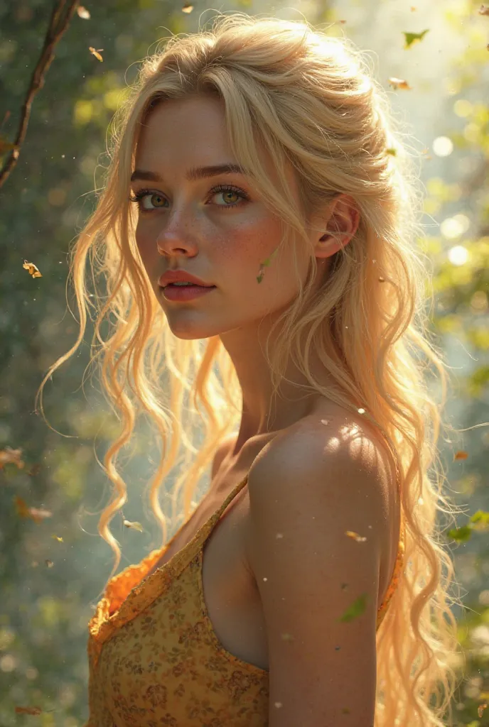 ANA (female protagonist)

 Height: median ,  about 1,65m

Body : Delicate, but agile, with a graceful posture

Hair: blonde, greens, always appearing to shine under the light

Eyes: honey color, Skin: white,  almost translucent , but full of life

Expressi...