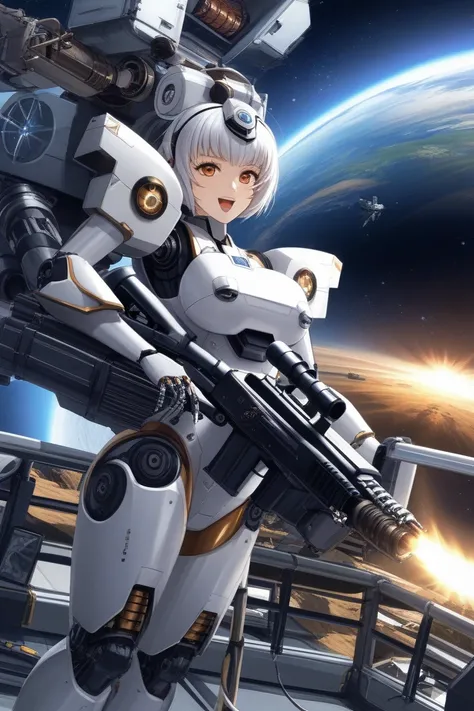 Super Dimension Fortress Macross。Macross。Macross Girl。Valkyrie。Valkyrie Girl。VF1 Girl。Freswerkulfs。Freswerk Ruffs。HD。high definition。 Frame Arms Girl 。 Stiletto  。 robot 。 gets banged by a robot。   machine gun   。naked。Fucked by a space monster。naked。 clot...