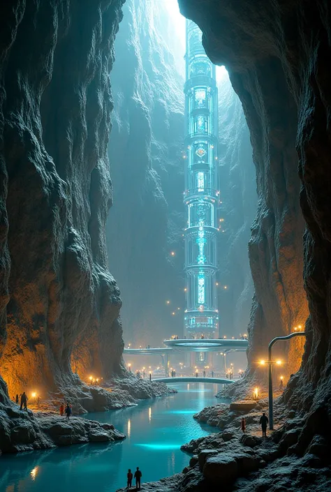 Underground gallery cities installations epic sci-fi realistic high definition