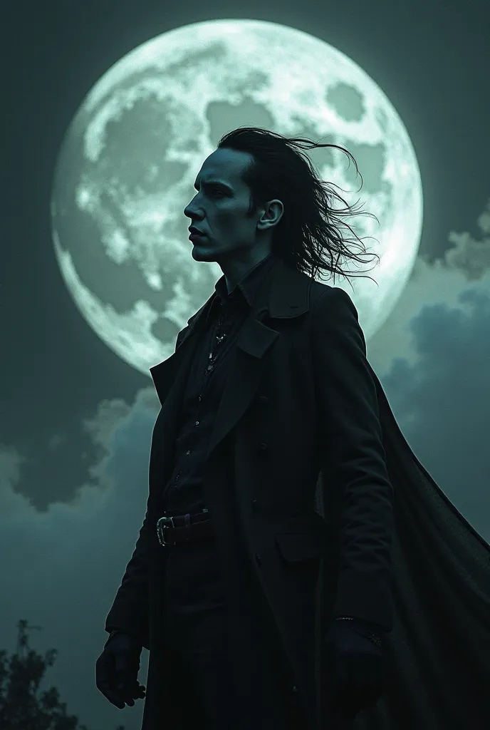 Moon with a silhouette by Marilyn Manson 