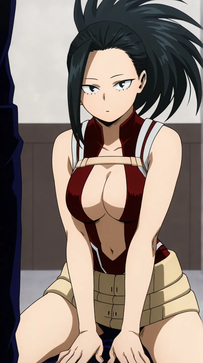 yaoyorozu momo,my hero academia
High quality ,  best quality , masterpiece,  High Resolution , detailed face( LoRA: yaoyorozu),anatomically correct, detailed hair Style( LoRA: yaoyorozu),anime Coloring
solo, 1 girl
, long hair, bangs, black hair, ponytail,...