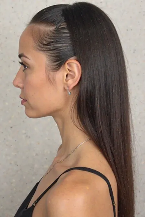 back:
with wet hair , use the comb to draw a horizontal line that crosses the back of the neck, approximately at the height where the lower part of the ears is located generate. will be defined. This line marks the limit between the lower area (shorter) an...