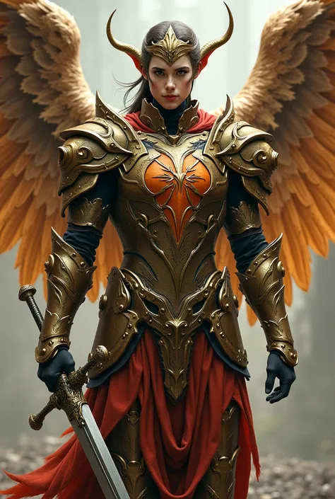 Fallen Angel: IIn the annals of ceestial lore, the Fallen Ange emerges as a poignant figure, their presence most notably marked by the loss of divine wings and face betraying the weight of a heavy soul. Dressed in gleaming armor that reflects their divine ...