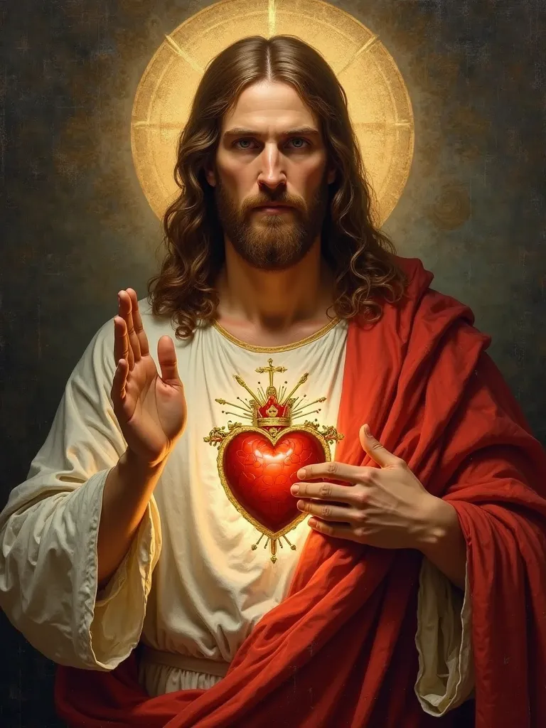 The image of the Sacred Heart of Jesus 