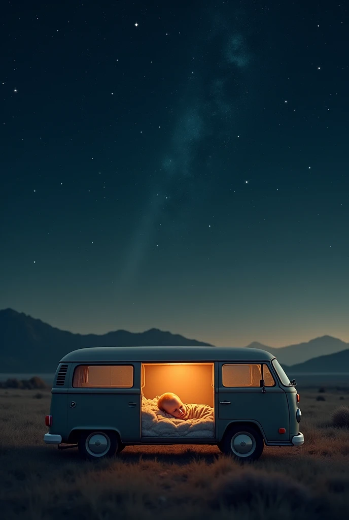 Ask for a picture of a van baby at night