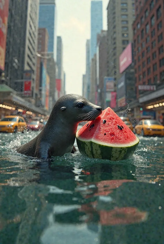 SEAL IN MELON IN NEW YORK CITY