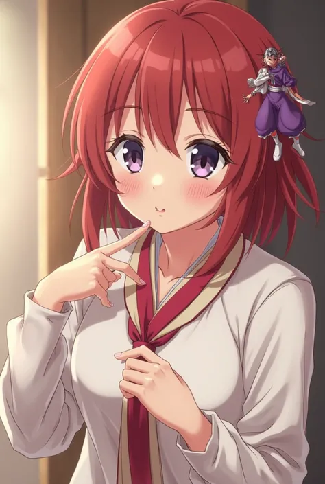  Sakura sticking her finger in her vagina until she cums