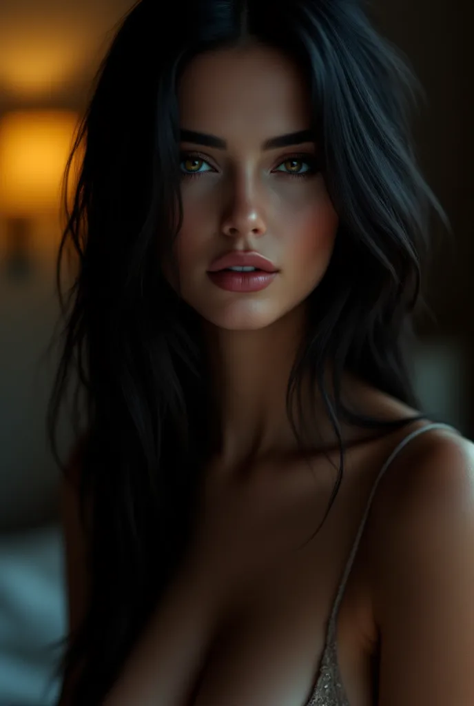 intricate details, detailed face, detailed eyes, super-detailer-bsy, detailifier, detailed skin, detailed hair, hyper-detailed, ultra-detailed, sexiness enhancer, a masterpiece, best quality, caucasian woman, extreme dark black hair, deep black hair, very ...