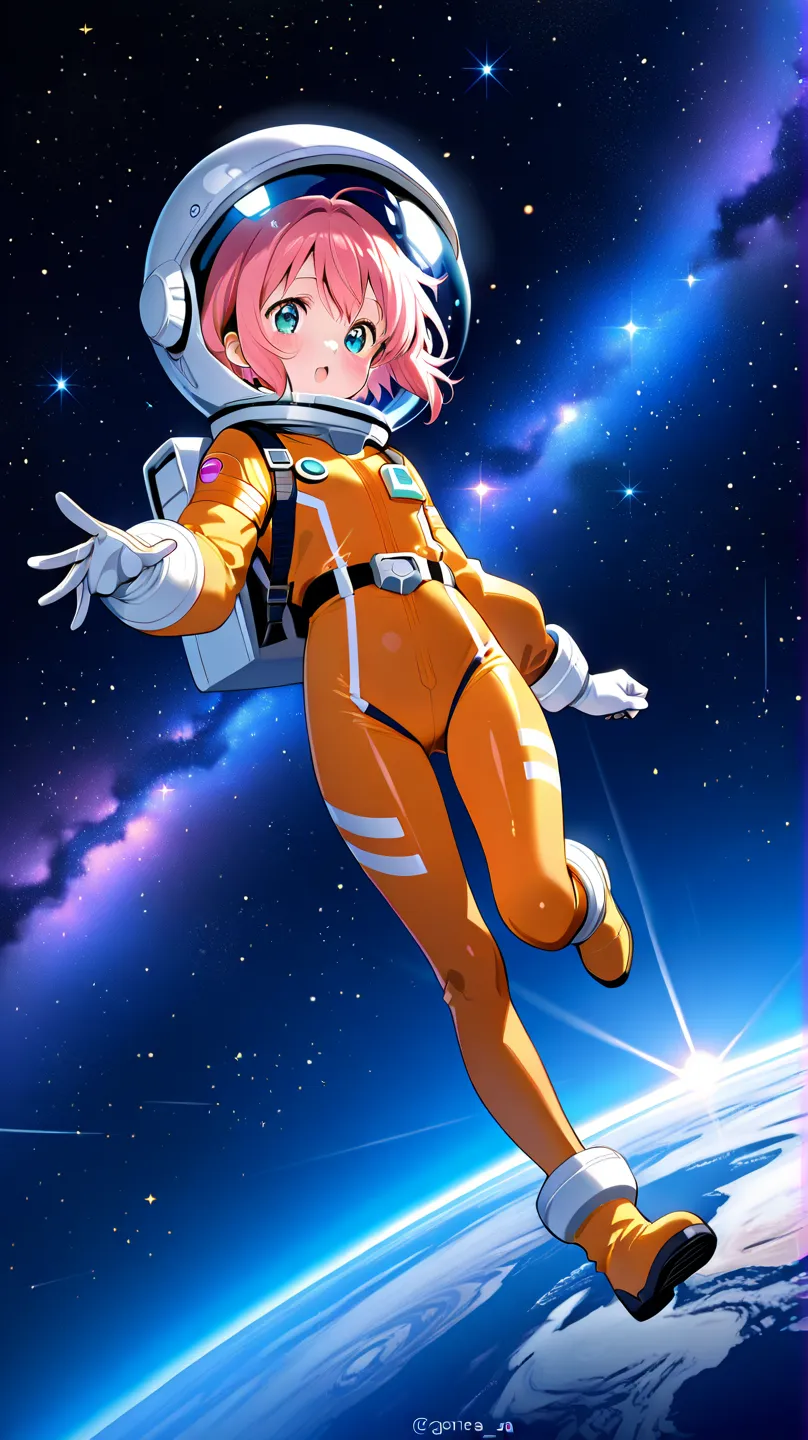 Adorable,loli,spacesuit,space_helmet,gloves,astronaut,magical girl,