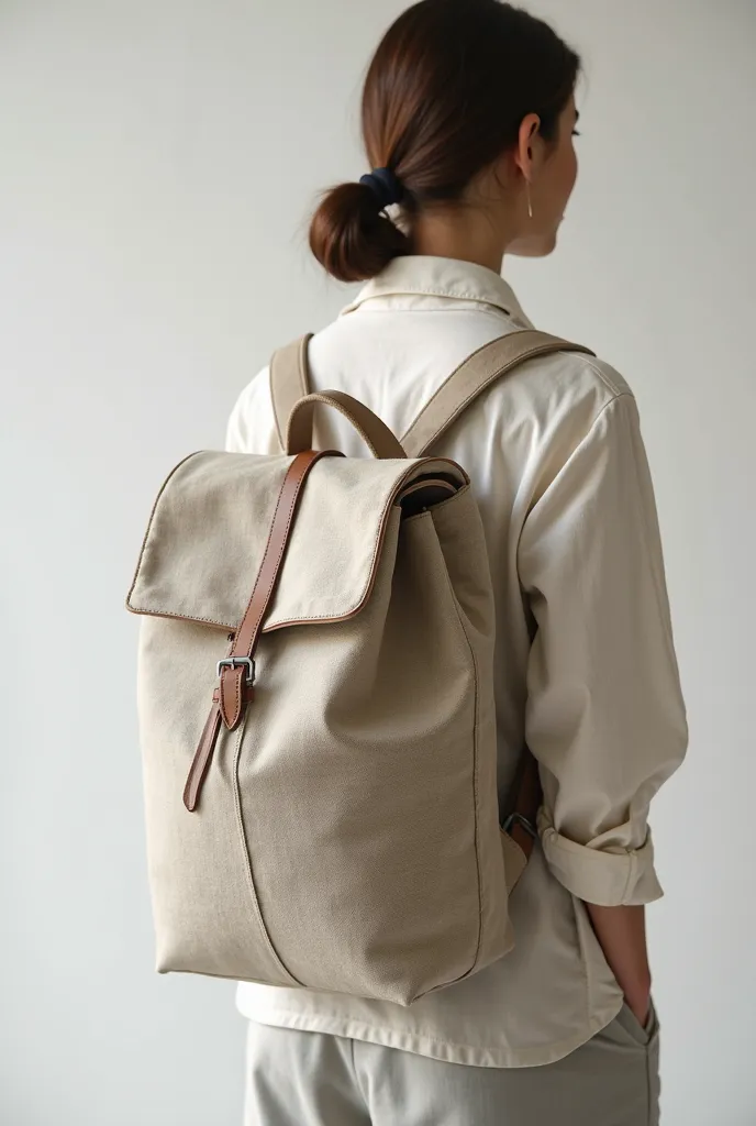 Linen backpack