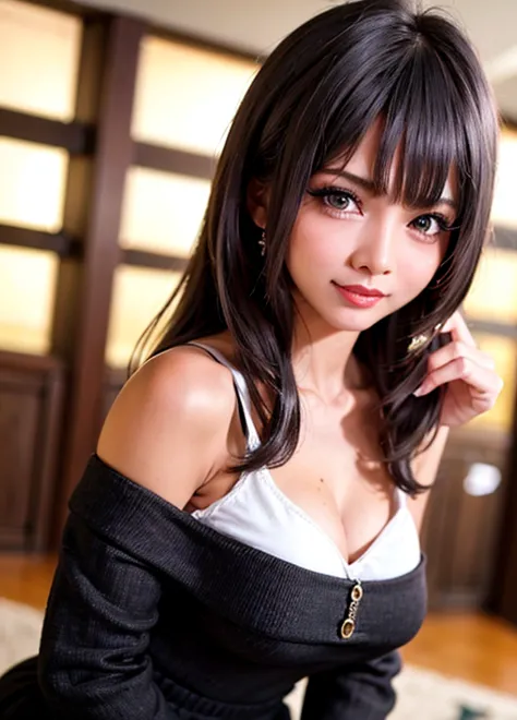 1 person,masterpiece,Best Quality, brunette,alone, pupil, Finger Heart, bangs,,( Highly Detailed CG Unity 8K Wallpaper ), (masterpiece), (Best Quality), (very well detailed), ( best illustrations), (Best Shadow), (realistic:1.4), 1 person on street, K-pop ...