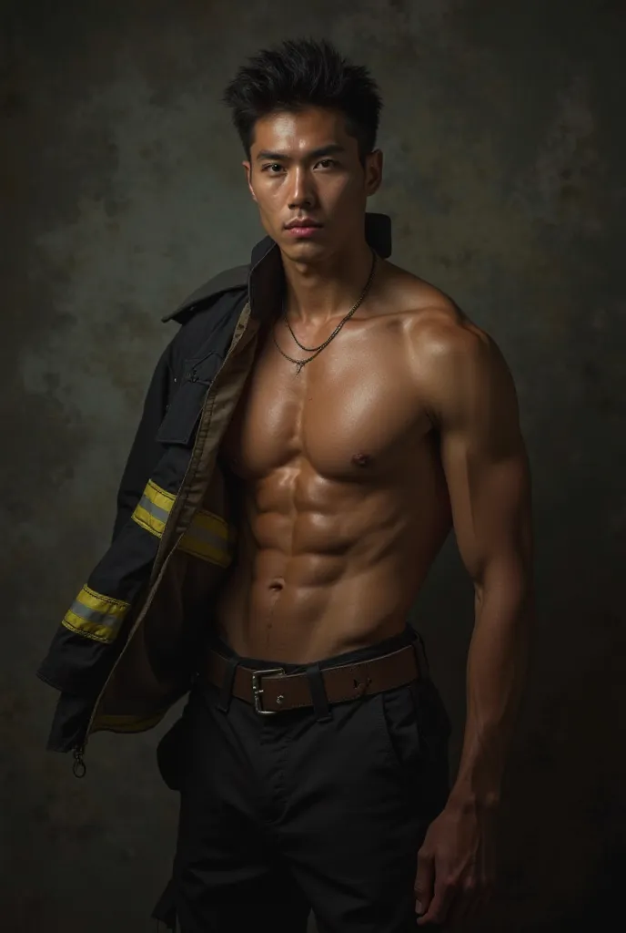 SEXY NUDE SKINNY JAPANESE MALE FIREFIGHTER