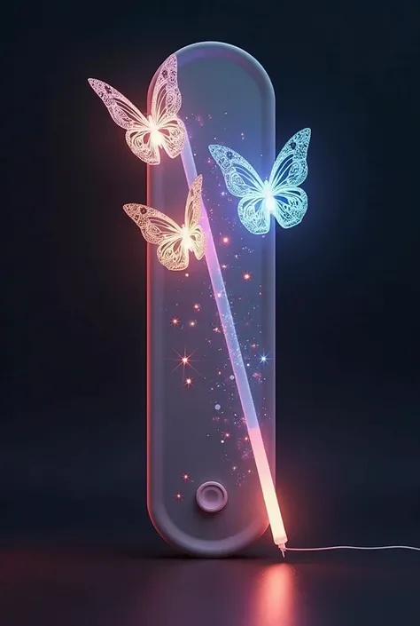 Not ish, very aesthetic, like other K-pop lightsticks, with no rainbow led light, with very aesthetic butterfly decorations