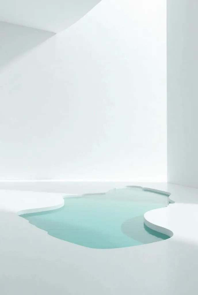  Liminal Space　Pool images　Nobody's Space 　There is a sense of cleanliness and a white atmosphere