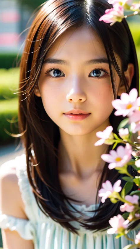 (beautiful Japanese women), cute face, (Deeply carved face:0.7), (freckles:0.6), Soft light, healthy white skin, shy, Bob, (Serious Faces), (Sparkling Eyes), thin
