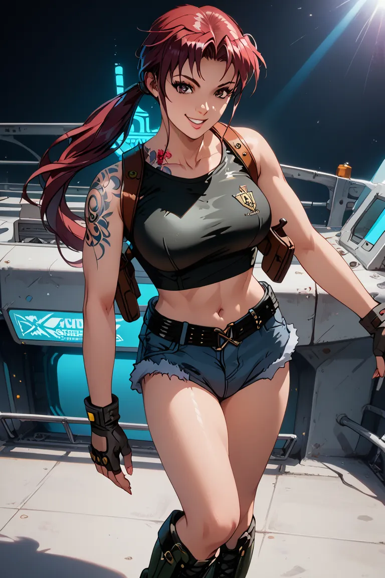 (Perfect Anatomy), Ultra High Resolution, Highly Detailed CG, Unity 8K Wallpaper, Official Art, Masterpiece, Best Quality, Professional Lighting, Ultra Detailed, Maximum Resolution, Characters: Female, 1 Female, Solo, Anime Style (1.3), Revvy, Brown Eyes, ...