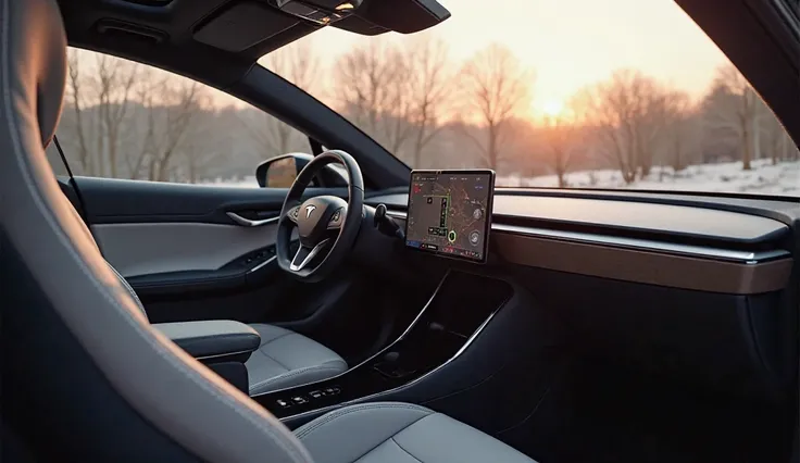 2026 Tesla model y interior side view 