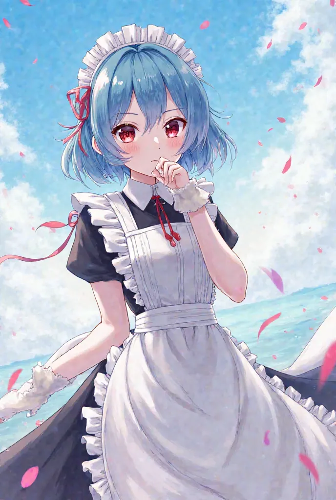 Please create an illustration of Rem from Rezero