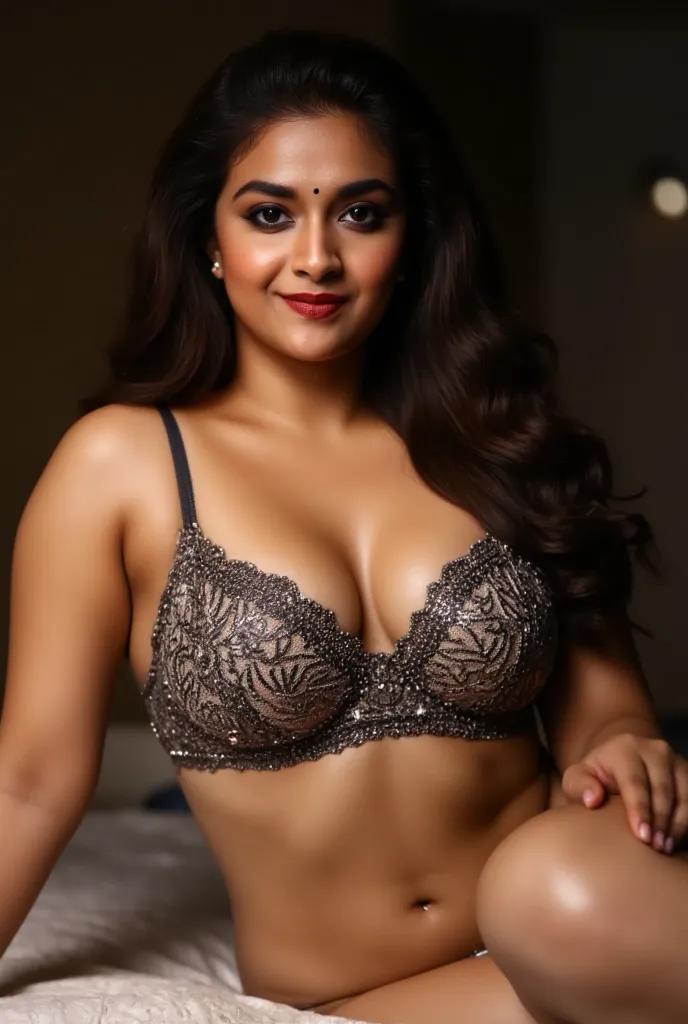 Lied down on a bed,head on pillows , Lying down,,huge boobs ,lying down on Bed,holding her boobs,  indian milf, wearing  high blue colour heels,very thin and tight dressing style , extra tight clothes, nightwear,35 year old,(masterpiece, best quality:1.2),...