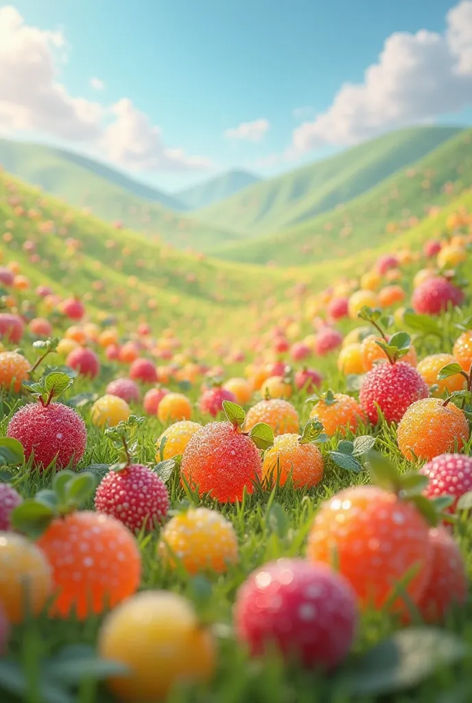 Field of candied fruits 