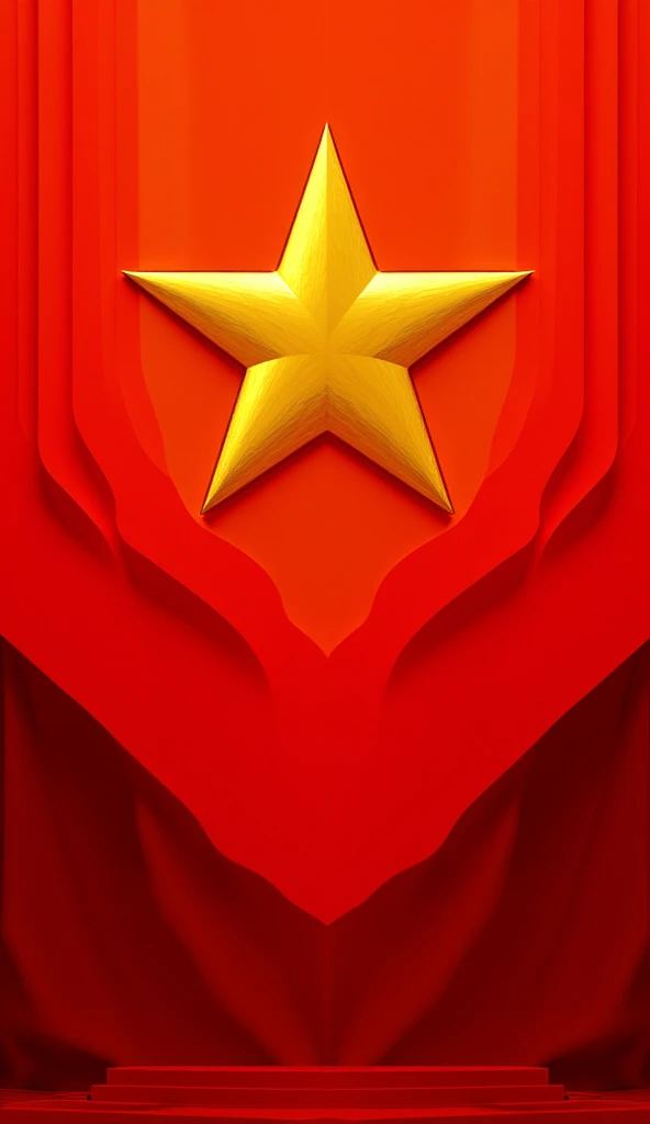 logo is a strong way for the head of the Vietnamese administrative apparatus, dominant color red, Yellow, five-pointed star shape