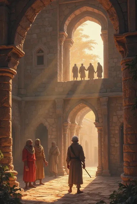 
‏Scene 3 – The Lost Secret of Ancient Architecture

‏(Inside a Castle Construction Workshop – Late Afternoon)

‏Fahim and Akbar meet a renowned castle architect who is in the middle of building a grand castle. However, the original blueprint of the castle...