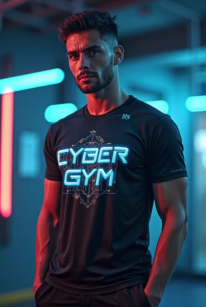 Make a shirt for cyber club employees with the name Cyber gym