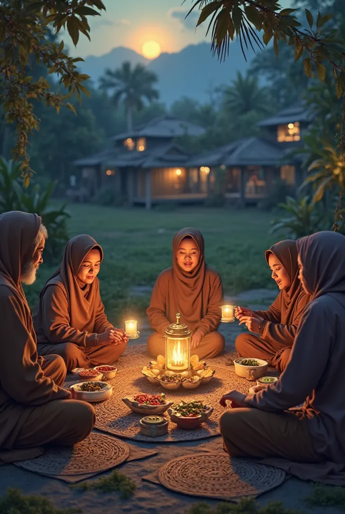 Bangunin sahur atmosphere in Indonesia 