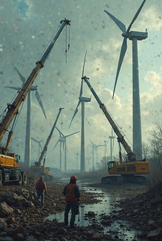 The alternative for Germany is destroying wind turbines