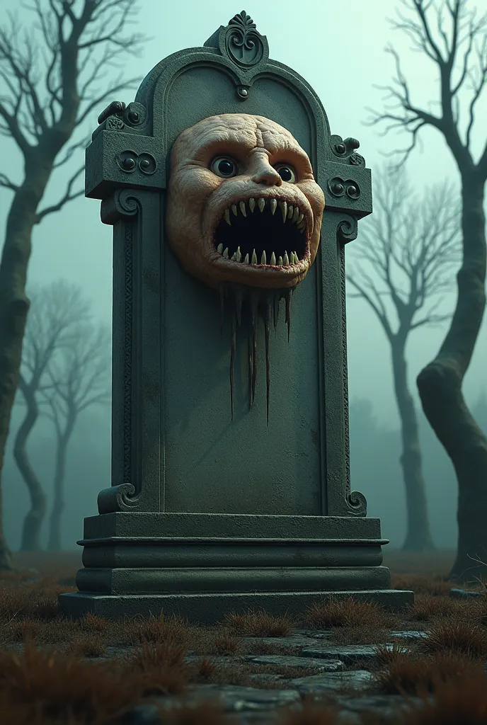 Make a tombstone with a BIG sign donut in full face, with a style similar to Lies of P(NO NEED TO ADD A DONUT