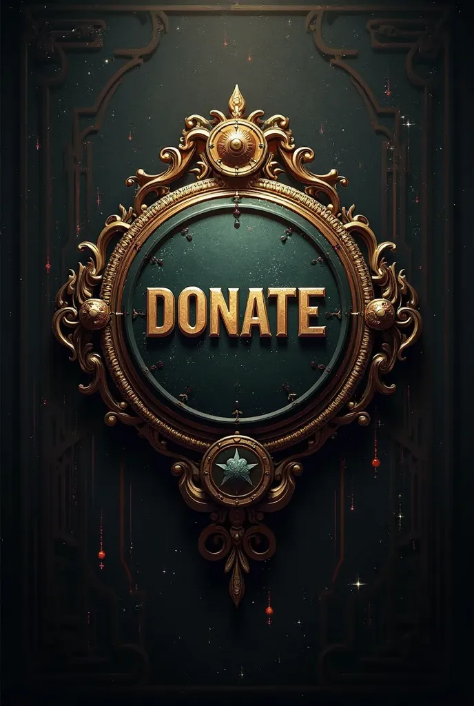 Make a donation button, with a style similar to Lies of P(The button literally means the inscription in large letters in Russian DONAT)
