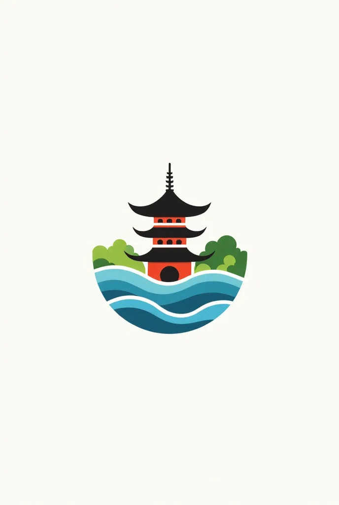 Logo for water village park and restaurant kahori 