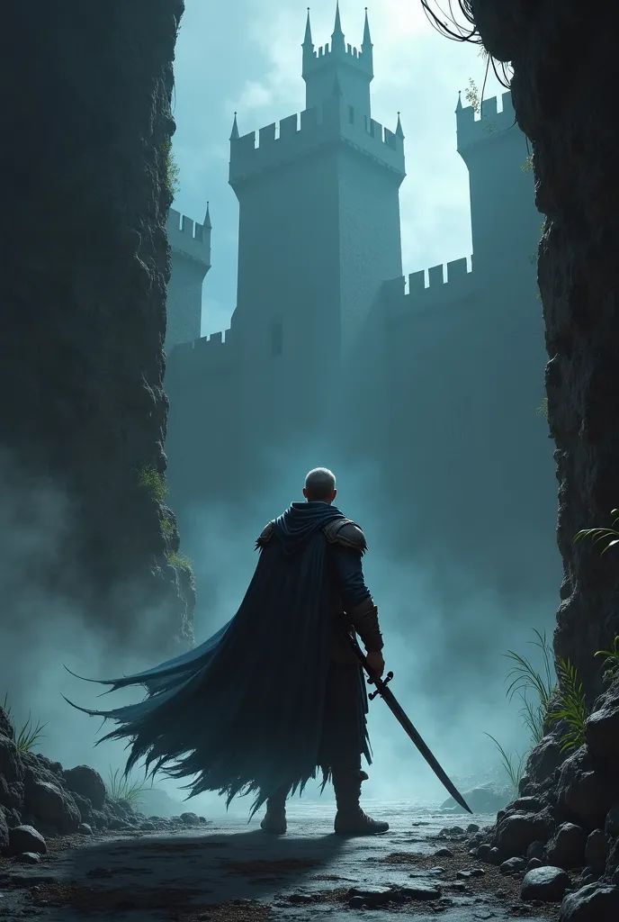 Eldric entered the castle of the Dark, defying the living shadows that whispered to him to return. 