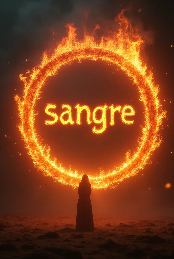 SANGGRE WORD OUTSIDE A RING OF FIRE REALISTIC