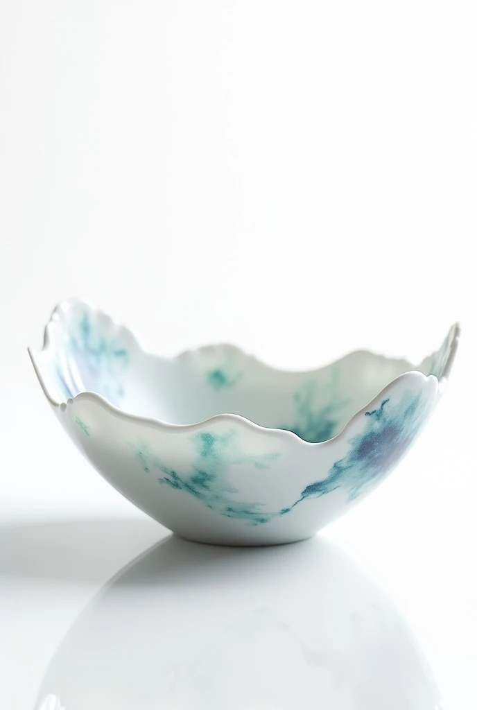 4k,A majestic,bowl , dreamy watercolors, featuring soft,  luxury. white background.